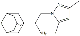 1-(1-adamantyl)-2-(3,5-dimethyl-1H-pyrazol-1-yl)ethanamine Struktur