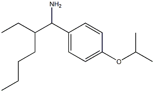 1-(1-amino-2-ethylhexyl)-4-(propan-2-yloxy)benzene Struktur