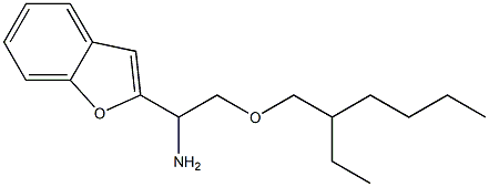 1-(1-benzofuran-2-yl)-2-[(2-ethylhexyl)oxy]ethan-1-amine Struktur