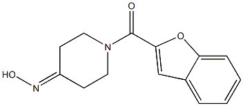 1-(1-benzofuran-2-ylcarbonyl)piperidin-4-one oxime Struktur