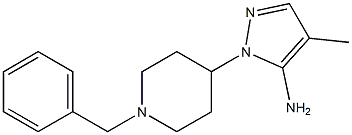 1-(1-benzylpiperidin-4-yl)-4-methyl-1H-pyrazol-5-amine Struktur