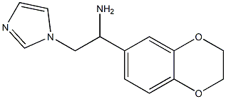 1-(2,3-dihydro-1,4-benzodioxin-6-yl)-2-(1H-imidazol-1-yl)ethanamine Struktur