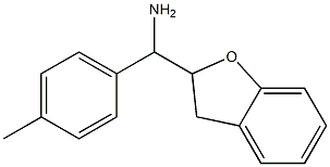 1-(2,3-dihydro-1-benzofuran-2-yl)-1-(4-methylphenyl)methanamine Struktur