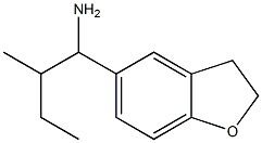 1-(2,3-dihydro-1-benzofuran-5-yl)-2-methylbutan-1-amine Struktur