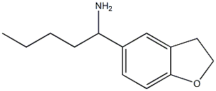 1-(2,3-dihydro-1-benzofuran-5-yl)pentan-1-amine Struktur