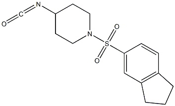 1-(2,3-dihydro-1H-indene-5-sulfonyl)-4-isocyanatopiperidine Struktur