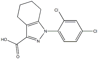 1-(2,4-dichlorophenyl)-4,5,6,7-tetrahydro-1H-indazole-3-carboxylic acid Struktur