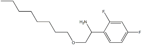 1-(2,4-difluorophenyl)-2-(octyloxy)ethan-1-amine Struktur