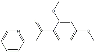 1-(2,4-dimethoxyphenyl)-2-(pyridin-2-yl)ethan-1-one Struktur