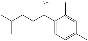 1-(2,4-dimethylphenyl)-4-methylpentan-1-amine Struktur