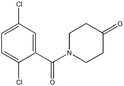 1-(2,5-dichlorobenzoyl)piperidin-4-one Struktur