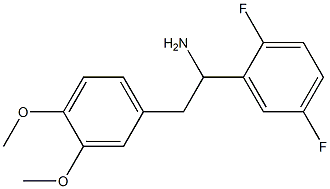 1-(2,5-difluorophenyl)-2-(3,4-dimethoxyphenyl)ethan-1-amine Struktur