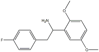 1-(2,5-dimethoxyphenyl)-2-(4-fluorophenyl)ethan-1-amine Struktur