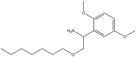 1-(2,5-dimethoxyphenyl)-2-(heptyloxy)ethan-1-amine Struktur