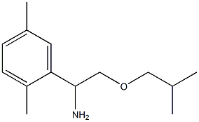 1-(2,5-dimethylphenyl)-2-(2-methylpropoxy)ethan-1-amine Struktur