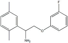 1-(2,5-dimethylphenyl)-2-(3-fluorophenoxy)ethanamine Struktur