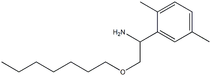 1-(2,5-dimethylphenyl)-2-(heptyloxy)ethan-1-amine Struktur