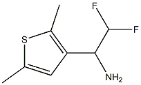 1-(2,5-dimethylthiophen-3-yl)-2,2-difluoroethan-1-amine Struktur