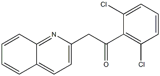 1-(2,6-dichlorophenyl)-2-(quinolin-2-yl)ethan-1-one Struktur