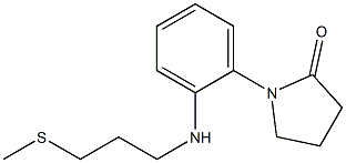 1-(2-{[3-(methylsulfanyl)propyl]amino}phenyl)pyrrolidin-2-one Struktur