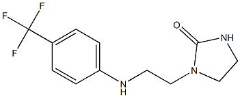 1-(2-{[4-(trifluoromethyl)phenyl]amino}ethyl)imidazolidin-2-one Struktur