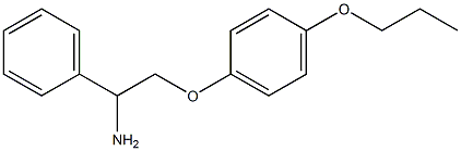 1-(2-amino-2-phenylethoxy)-4-propoxybenzene Struktur