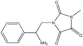 1-(2-amino-2-phenylethyl)-3-methylimidazolidine-2,4,5-trione Struktur