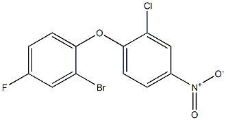 1-(2-bromo-4-fluorophenoxy)-2-chloro-4-nitrobenzene Struktur