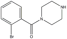 1-(2-bromobenzoyl)piperazine Struktur