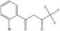 1-(2-bromophenyl)-4,4,4-trifluorobutane-1,3-dione Struktur