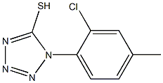 1-(2-chloro-4-methylphenyl)-1H-1,2,3,4-tetrazole-5-thiol Struktur