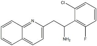 1-(2-chloro-6-fluorophenyl)-2-(quinolin-2-yl)ethan-1-amine Struktur