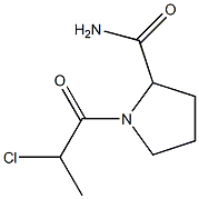 1-(2-chloropropanoyl)pyrrolidine-2-carboxamide Struktur