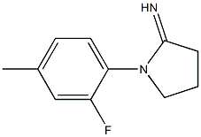 1-(2-fluoro-4-methylphenyl)pyrrolidin-2-imine Struktur