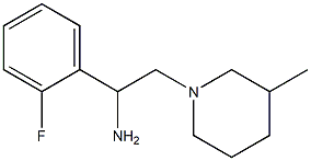 1-(2-fluorophenyl)-2-(3-methylpiperidin-1-yl)ethanamine Struktur