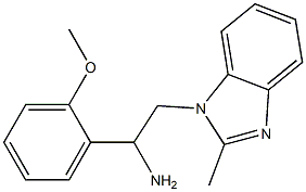 1-(2-methoxyphenyl)-2-(2-methyl-1H-1,3-benzodiazol-1-yl)ethan-1-amine Struktur