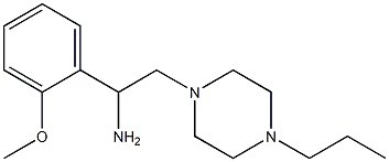 1-(2-methoxyphenyl)-2-(4-propylpiperazin-1-yl)ethanamine Struktur