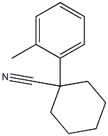 1-(2-methylphenyl)cyclohexane-1-carbonitrile Struktur