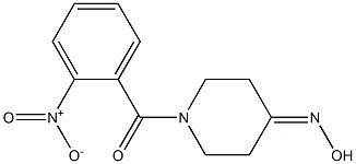 1-(2-nitrobenzoyl)piperidin-4-one oxime Struktur