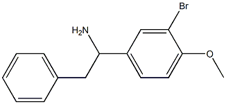 1-(3-bromo-4-methoxyphenyl)-2-phenylethan-1-amine Struktur