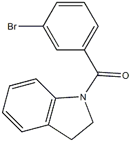 1-(3-bromobenzoyl)indoline Struktur