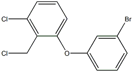 1-(3-bromophenoxy)-3-chloro-2-(chloromethyl)benzene Struktur