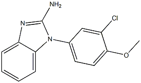 1-(3-chloro-4-methoxyphenyl)-1H-1,3-benzodiazol-2-amine Struktur