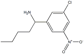 1-(3-chloro-5-nitrophenyl)pentan-1-amine Struktur