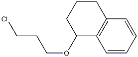 1-(3-chloropropoxy)-1,2,3,4-tetrahydronaphthalene Struktur