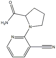 1-(3-cyanopyridin-2-yl)pyrrolidine-2-carboxamide Struktur