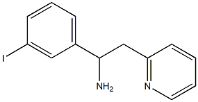 1-(3-iodophenyl)-2-(pyridin-2-yl)ethan-1-amine Struktur