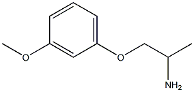 1-(3-methoxyphenoxy)propan-2-amine Struktur