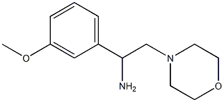 1-(3-methoxyphenyl)-2-morpholin-4-ylethanamine Struktur