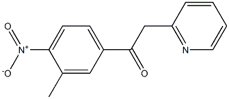 1-(3-methyl-4-nitrophenyl)-2-(pyridin-2-yl)ethan-1-one Struktur